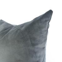 Grey Velvet Toss Pillow - Image 2