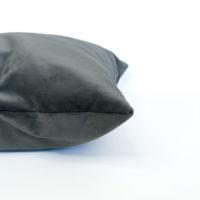Grey Velvet Toss Pillow - Image 3